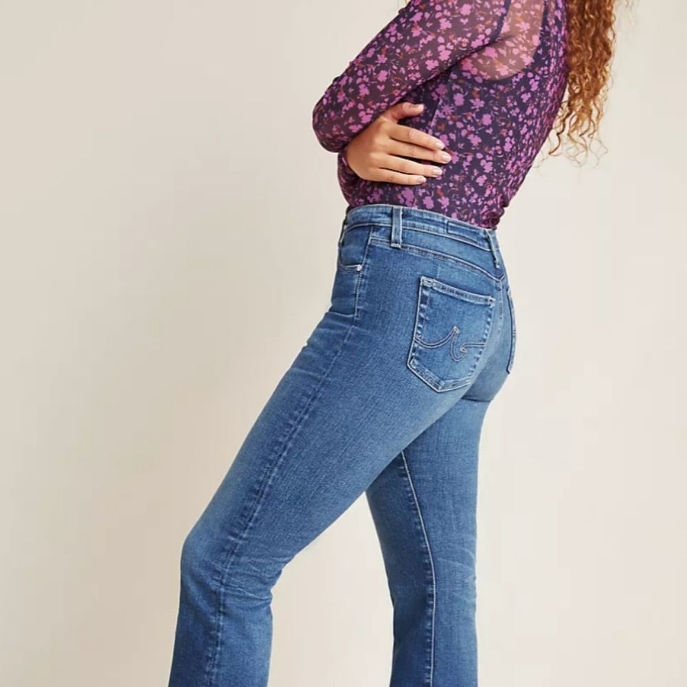 AG Adriano Goldschmied Midrise Angel Bootcut jeans, medium wash, size 31